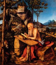 Saint Jérôme dans le désert / Saint Jérôme écrivant dans un paysage